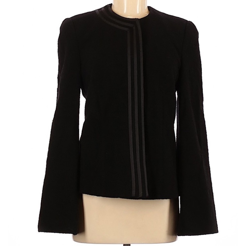 Emporio Armani Black Wool Military Style Jacket 10
